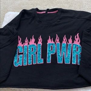A girl power sweater